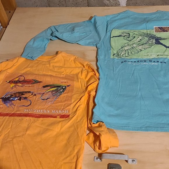 3 Guy Harvey and 2 Southern Marsh Shirts (medium) - Picture 4 of 4